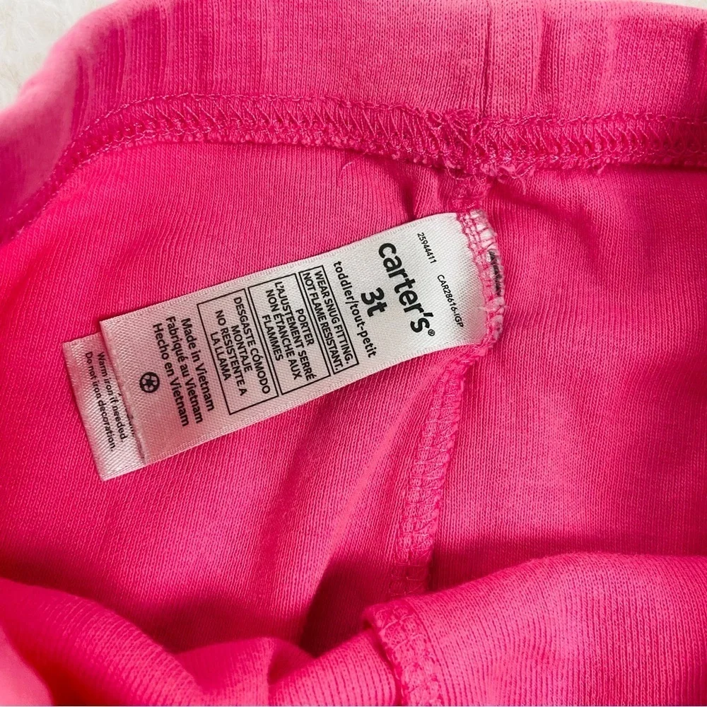 Carter's navy Blue Unicorn lightweight Hoodie with pink leggings size 3T - Picture 11 of 14